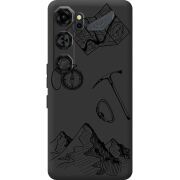 Чорний чохол BoxFace Nubia Neo 5 GT 5G Mountains