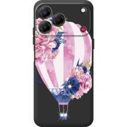 Чохол зі стразами Nubia V80 Design Pink Air Baloon