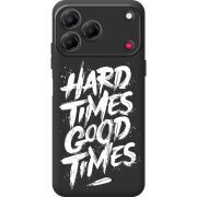 Чорний чохол BoxFace Nubia V80 Design Hard Times Good Times