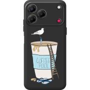 Прозорий чохол BoxFace Nubia V80 Design Segull in Cofee Pool