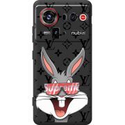 Чорний чохол BoxFace Nubia Z80 Ultra looney bunny