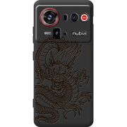 Чорний чохол BoxFace Nubia Z80 Ultra Chinese Dragon