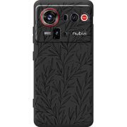 Чорний чохол BoxFace Nubia Z80 Ultra Leaves