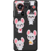 Прозорий чохол BoxFace Nubia Z80 Ultra с 3D-глазками Mouse