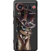 Прозорий чохол BoxFace Nubia Z80 Ultra Steampunk Cat