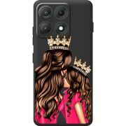 Прозорий чохол BoxFace Moto Edge 70 Max Queen and Princess