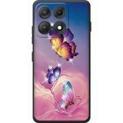 Чохол зі стразами Moto Edge 70 Max Butterflies