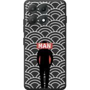 Чорний чохол BoxFace Moto Edge 70 Max Man Pattern