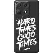 Чорний чохол BoxFace Moto Edge 70 Max Hard Times Good Times