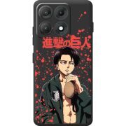 Чорний чохол BoxFace Moto Edge 70 Max Атака Титанов Леви