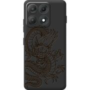 Чорний чохол BoxFace Moto Edge 70 Max Chinese Dragon