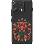 Чорний чохол BoxFace Moto Edge 70 Max Ukrainian Ornament