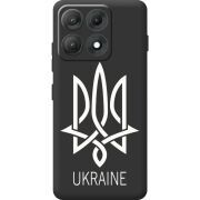 Чорний чохол BoxFace Moto Edge 70 Max Тризуб монограмма ukraine