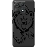 Чорний чохол BoxFace Moto Edge 70 Max Grizzly Bear