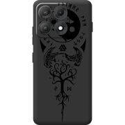 Чорний чохол BoxFace Moto Edge 70 Max Hugin and Munin