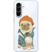 Прозорий чохол BoxFace Samsung Galaxy A18 (A185) Dog Coffeeman