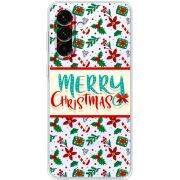 Прозорий чохол BoxFace Samsung Galaxy A18 (A185) Vintage Christmas Pattern