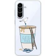 Прозорий чохол BoxFace Samsung Galaxy A18 (A185) Segull in Cofee Pool