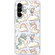 Прозорий чохол BoxFace Samsung Galaxy A18 (A185) Unicorns