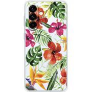 Прозорий чохол BoxFace Samsung Galaxy A18 (A185) Tropical Flowers