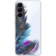 Прозорий чохол BoxFace Samsung Galaxy A18 (A185) Feathers