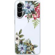 Прозорий чохол BoxFace Samsung Galaxy A18 (A185) Floral