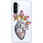 Чохол зі стразами Samsung Galaxy A18 (A185) Heart