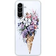 Чохол зі стразами Samsung Galaxy A18 (A185) Ice Cream Flowers