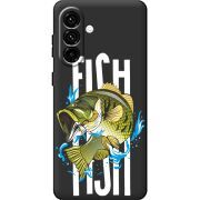 Чорний чохол BoxFace Samsung Galaxy A18 (A185) Fish