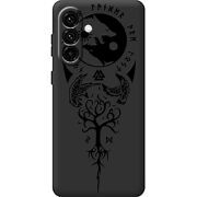 Чорний чохол BoxFace Samsung Galaxy A18 (A185) Hugin and Munin