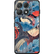 Чохол BoxFace Moto Edge 70 Max Blue Herb