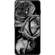 Чохол BoxFace Moto Edge 70 Max Black and White Roses