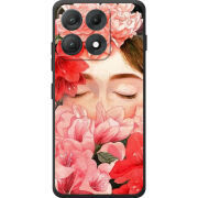 Чохол BoxFace Moto Edge 70 Max Girl in Flowers
