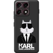 Чорний чохол BoxFace Moto Edge 70 Pro Cat in Black