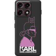 Чорний чохол BoxFace Moto Edge 70 Pro Pink Karl