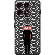 Чорний чохол BoxFace Moto Edge 70 Pro Man Pattern