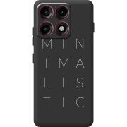 Чорний чохол BoxFace Moto Edge 70 Pro Minimalistic