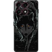 Чорний чохол BoxFace Moto Edge 70 Pro Wolf
