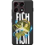 Чорний чохол BoxFace Moto Edge 70 Pro Fish
