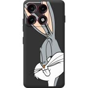 Чорний чохол BoxFace Moto Edge 70 Pro Lucky Rabbit