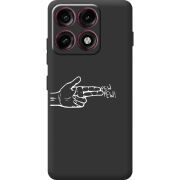 Чорний чохол BoxFace Moto Edge 70 Pro Pew Pew