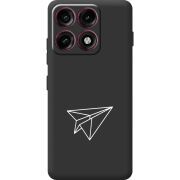 Чорний чохол BoxFace Moto Edge 70 Pro Paper Plane
