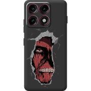 Чорний чохол BoxFace Moto Edge 70 Pro Нападение на Титана