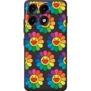 Прозорий чохол BoxFace Moto Edge 70 Pro Hippie Flowers
