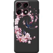 Чохол зі стразами Moto Edge 70 Pro Swallows and Bloom