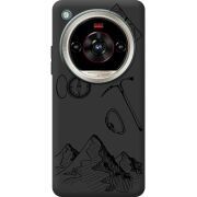 Чорний чохол BoxFace Nubia Focus 2 Ultra Mountains