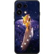 Чохол зі стразами OPPO Reno 16 Pro Girl with Umbrella