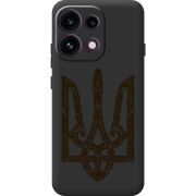 Чорний чохол BoxFace OPPO Reno 16 Pro Ukrainian Trident