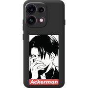 Чорний чохол BoxFace OPPO Reno 16 Pro Attack On Titan - Ackerman