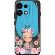 Прозорий чохол BoxFace OPPO Reno 16F Blue Hair